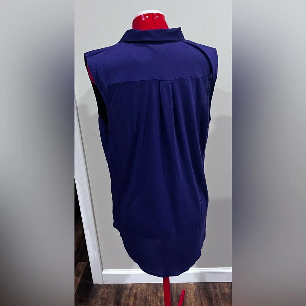 GNW Deep Purple Sleeveless Top - Picture 2 of 3